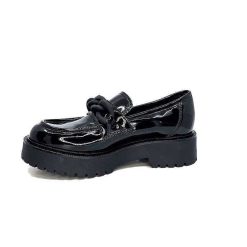 Ivoire0130a Ivoire 1M4158 Cuir Vernis Noir Mocassins