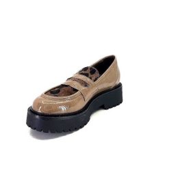 Ivoire0130a Ivoire 1M4883 Cuir Vernis Marron Mocassins