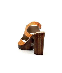 Myma Myma 6580/01 Cuir Metal Orange Sandales