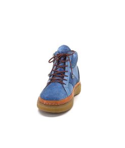 355-ivoire Ivoire 24721 Daim Bleu Bottines