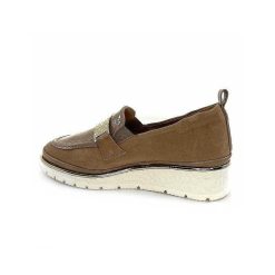 XSA Xsa 9977 Cuir Vernis Daim Beige Mocassins