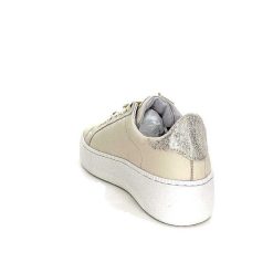 Méliné Meline Pf 7 Acc Var 9102 Cuir Beige Bijoux Baskets