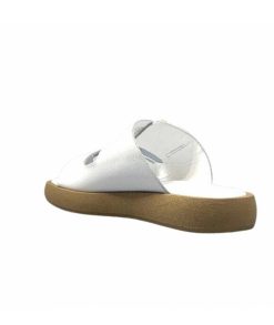 top tris srl Ivoire 8022-02 Cuir Blanc Mules