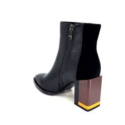 Elue Par Nous Elue Par Nous Palpe Cuir Noir Bottines