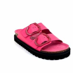 genuins factory s.l Genuins G105681 Cuir Fushia Mules