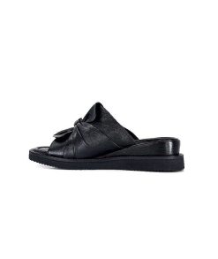 Ivoire-354 Ivoire 107911 Cuir Noir Mules