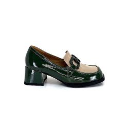 noa harmon Noa Harmon 9581-M01 Ben Cuir Vernis Vert Mocassins