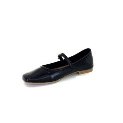 We Do Ivoire 55362 Cuir Noir Ballerines