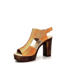 Myma Myma 6580/01 Cuir Metal Orange Sandales