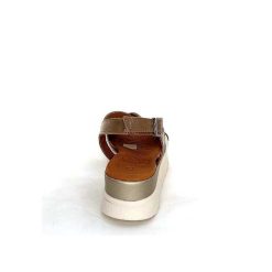 oh my sandals - innova footwear Ivoire 5418 Cuir Vernis Blanc Beige Or Plateformes