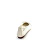 Requin Reqins Hello Cuir Blanc Dore Ballerines