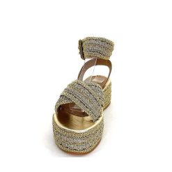 Ivoire0467a Fiorina S213 Flo 699 Raffia Dore Strass Plateformes