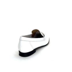 Ivoire0236a Ivoire 54564Dl Cuir Blanc Mocassins