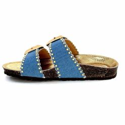 ciucani enrico Semerdjian Arona Textile Bleu Jeans Mules