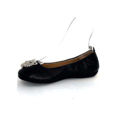 la ballerina La Ballerina N11-01 Cuir Noir Bijoux Ballerines