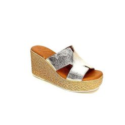 oh my sandals - innova footwear Ivoire 5458 Cuir Or Mules