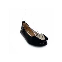 la ballerina La Ballerina N11-01 Cuir Noir Bijoux Ballerines