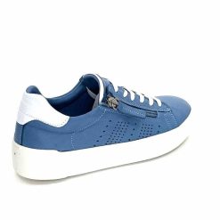 ivoire422 Ivoire 278 Cuir Bleu Baskets