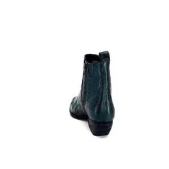 Ivoire0341a Ivoire Ar230 Cuir Metal Vert Bosco Bottines