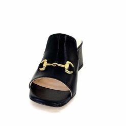 Ivoire0352 Ivoire K166 Caraibi2 Cuir Noir Mules