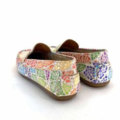 Ivoire0209b Ivoire 10322 Anilina Cuir Beige Multicolore Mocassins