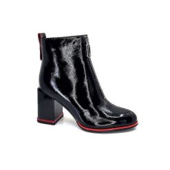 Elue Par Nous Elue Par Nous Paella Cuir Noir Vernis Bottines