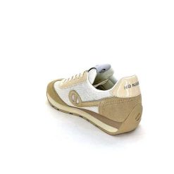 No Name No Name City Run Jogger W Daim Beige Textile Blanc Baskets