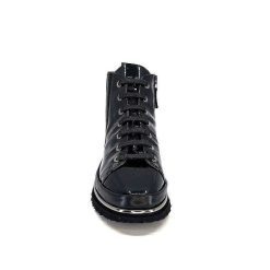 XSA Xsa 9811Cuir Vernis Noir Baskets