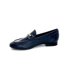 Ivoire0236a Ivoire 54564Dl Cuir Bleu Marine Mocassins