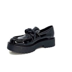 Ivoire0130a Ivoire 1M4158 Cuir Vernis Noir Mocassins