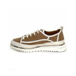 XSA Xsa 9951 Cuir Daim Beige Marron Baskets