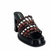 noa harmon Noa Harmon 9711 M06 Cuir Noir Multicolore Mules