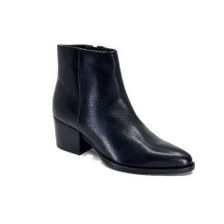 Ivoire0104a Ivoire 46105 Cuir Noir Bottines