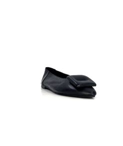 382-ivoire Ivoire 4010 Cuir Noir Ballerines