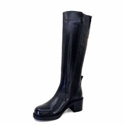 398-ivoire Ivoire 5282 Livv Cuir Noir Bottes