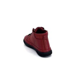 Ivoire0401a Baskets Ivoire 500-358 Cuir Bordeaux Baskets