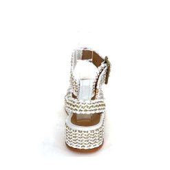 Ivoire0467a Fiorina S148 J699 Raffia Blanc Dore Plateformes