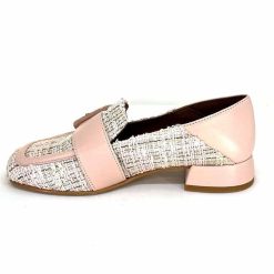 Philippe Morvan Philippe Morvan 5030 Pm01 Cuir & Textile Rose Mocassins