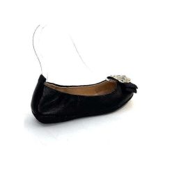 la ballerina La Ballerina N11-01 Cuir Noir Bijoux Ballerines