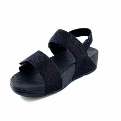 Fitflop Fitflop Ga2/90 Textile Glitter Noir Sandales