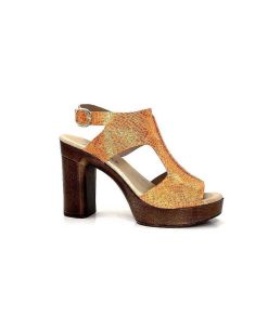 Myma Myma 6580/01 Cuir Metal Orange Sandales