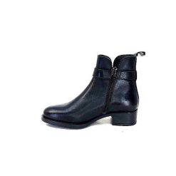 We Do Ivoire 99766 Cuir Noir Bottines