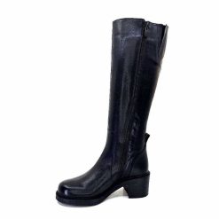 398-ivoire Ivoire 5282 Livv Cuir Noir Bottes