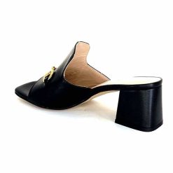 Ivoire0352 Ivoire K166 Caraibi2 Cuir Noir Mules