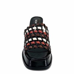 noa harmon Noa Harmon 9711 M06 Cuir Noir Multicolore Mules