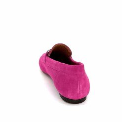 Ivoire0209b Ivoire 12807 Daim Fuchsia Mocassins