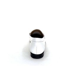 Ivoire0236a Ivoire 54564Dl Cuir Blanc Mocassins