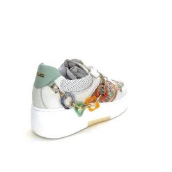 Méliné Meline Ne 831 Cat 1 Var Cuir Gris Textile Bleu Rose Bijoux Baskets