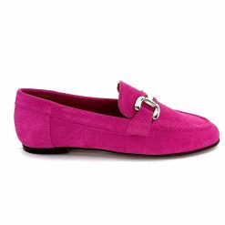 Ivoire0209b Ivoire 12807 Daim Fuchsia Mocassins