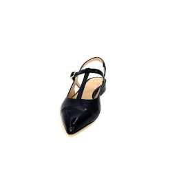 Ivoire0347b Ivoire Ch788 Cuir Noir Ballerines